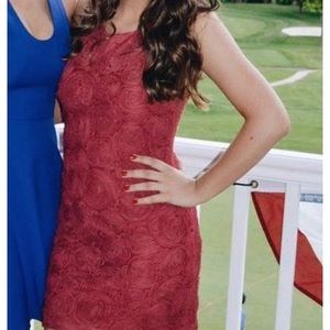 Forever 21 Red Floral Mini Dress